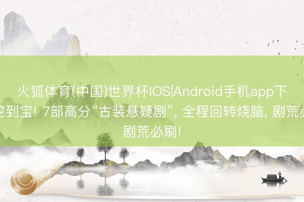 火狐体育(中国)世界杯IOS|Android手机app下载 挖到宝! 7部高分“古装悬疑剧”， 全程回转烧脑， 剧荒必刷!