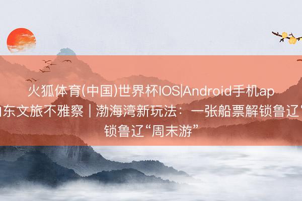 火狐体育(中国)世界杯IOS|Android手机app下载 山东文旅不雅察 | 渤海湾新玩法：一张船票解锁鲁辽“周末游”