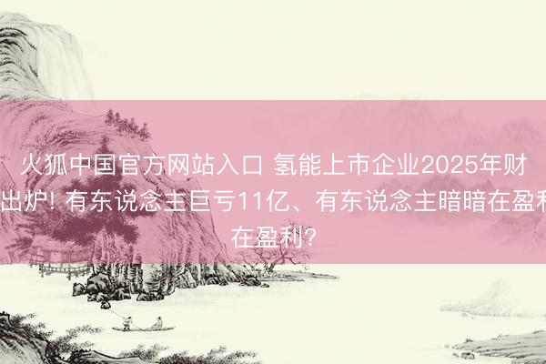 火狐中国官方网站入口 氢能上市企业2025年财报出炉! 有东说念主巨亏11亿、有东说念主暗暗在盈利?