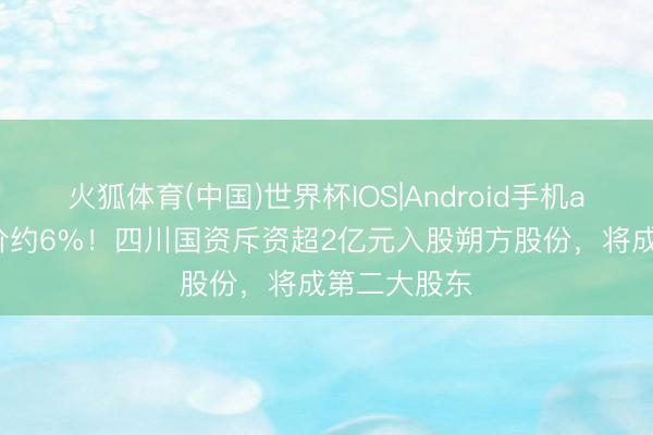 火狐体育(中国)世界杯IOS|Android手机app下载 折价约6%！四川国资斥资超2亿元入股朔方股份，将成第二大股东