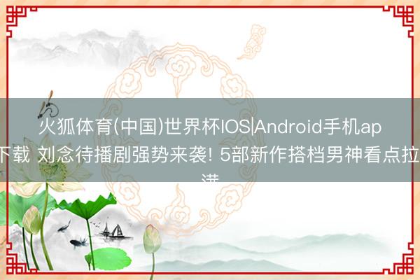 火狐体育(中国)世界杯IOS|Android手机app下载 刘念待播剧强势来袭! 5部新作搭档男神看点拉满