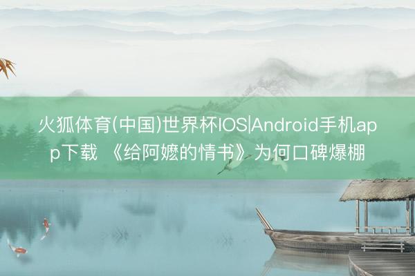 火狐体育(中国)世界杯IOS|Android手机app下载 《给阿嬷的情书》为何口碑爆棚