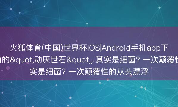 火狐体育(中国)世界杯IOS|Android手机app下载 5.4亿年前的"动厌世石"， 其实是细菌? 一次颠覆性的从头漂浮