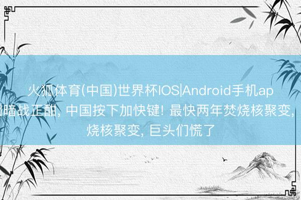 火狐体育(中国)世界杯IOS|Android手机app下载 大国暗战正酣， 中国按下加快键! 最快两年焚烧核聚变， 巨头们慌了