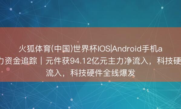 火狐体育(中国)世界杯IOS|Android手机app下载 主力资金追踪|元件获94.12亿元主力净流入,科技硬件全线爆发