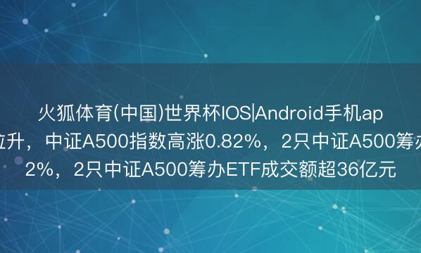 火狐体育(中国)世界杯IOS|Android手机app下载 三大指数震憾拉升，中证A500指数高涨0.82%，2只中证A500筹办ETF成交额超36亿元