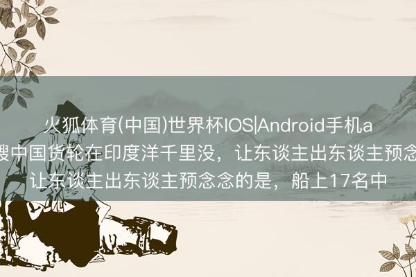 火狐体育(中国)世界杯IOS|Android手机app下载 2013年,一艘中国货轮在印度洋千里没,让东谈主出东谈主预念念的是,船上17名中